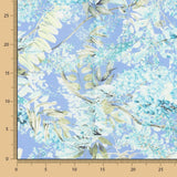 Satin Imprimé Floral Bleu Clair - Ribes y Casals