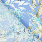 Satin Imprimé Floral Bleu Clair - Ribes y Casals