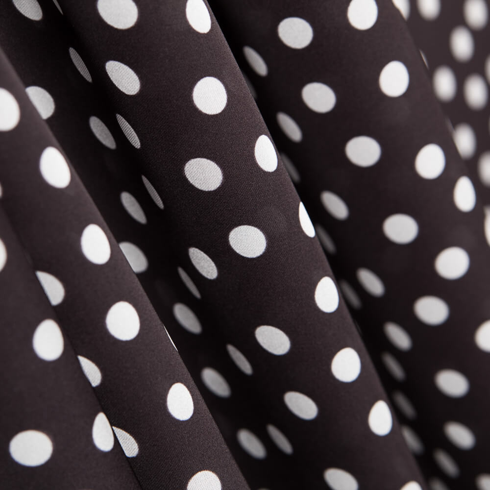 Satin Pois Noir - Ribes y Casals