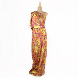 Satin imprimé Mysore jaune - Ribes y Casals