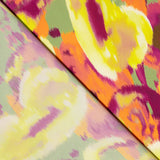 Satin imprimé Mysore jaune - Ribes y Casals