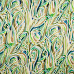 Satin Imprimé Pinceaux Vert - Ribes y Casals
