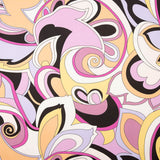 Satin imprimé Pucci mauve - Ribes y Casals