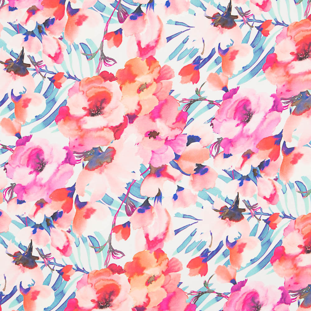Satin Jungle Corail - Ribes y Casals