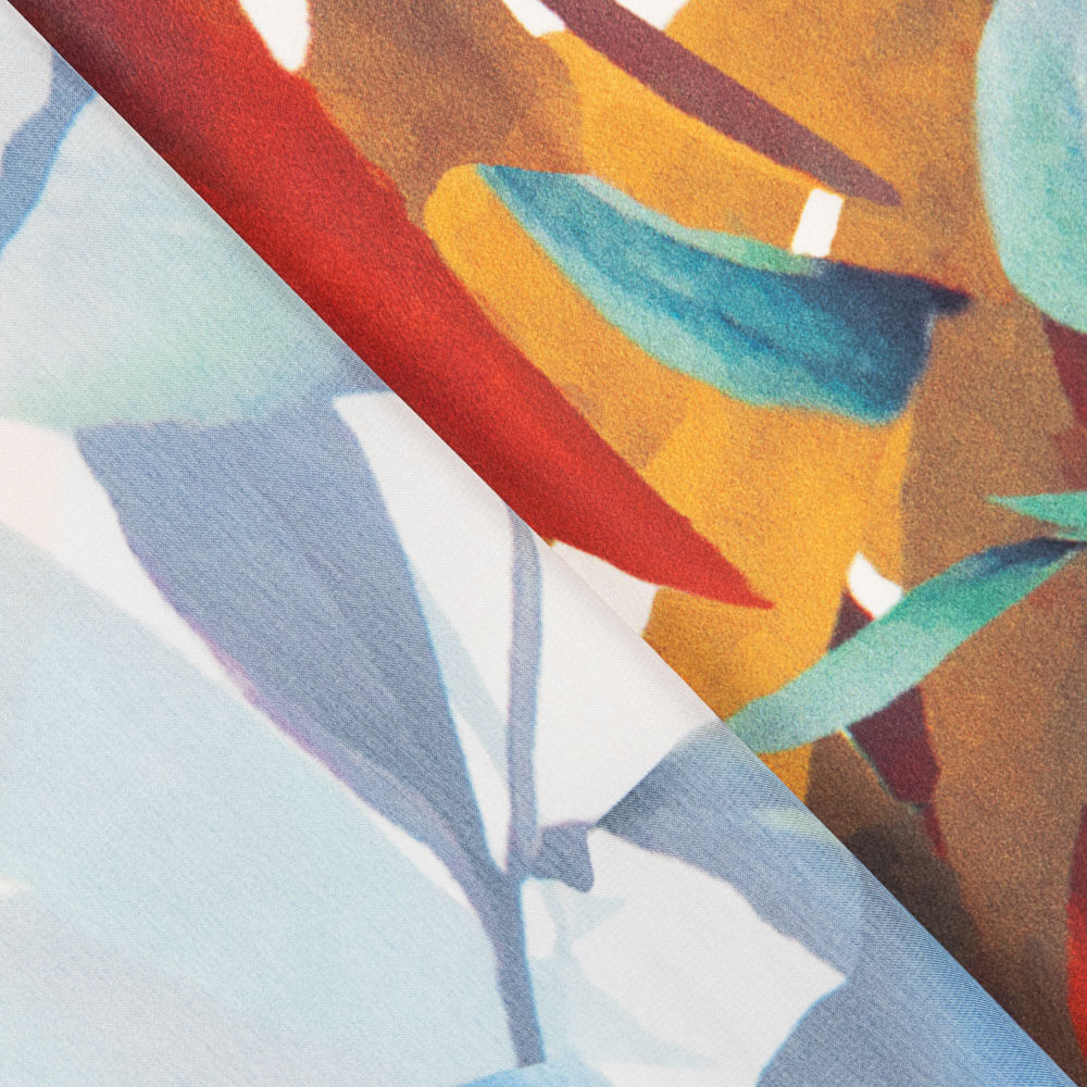 Satin Imprimé Tropical Multi - Ribes y Casals
