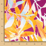 Satin Imprimé Tropical Orange - Ribes y Casals
