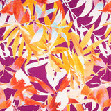Satin Imprimé Tropical Orange - Ribes y Casals