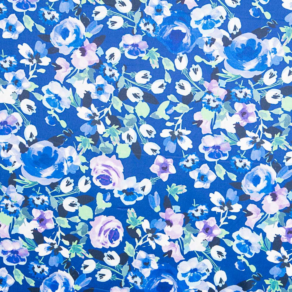 Satin Floral Peinture - Ribes y Casals