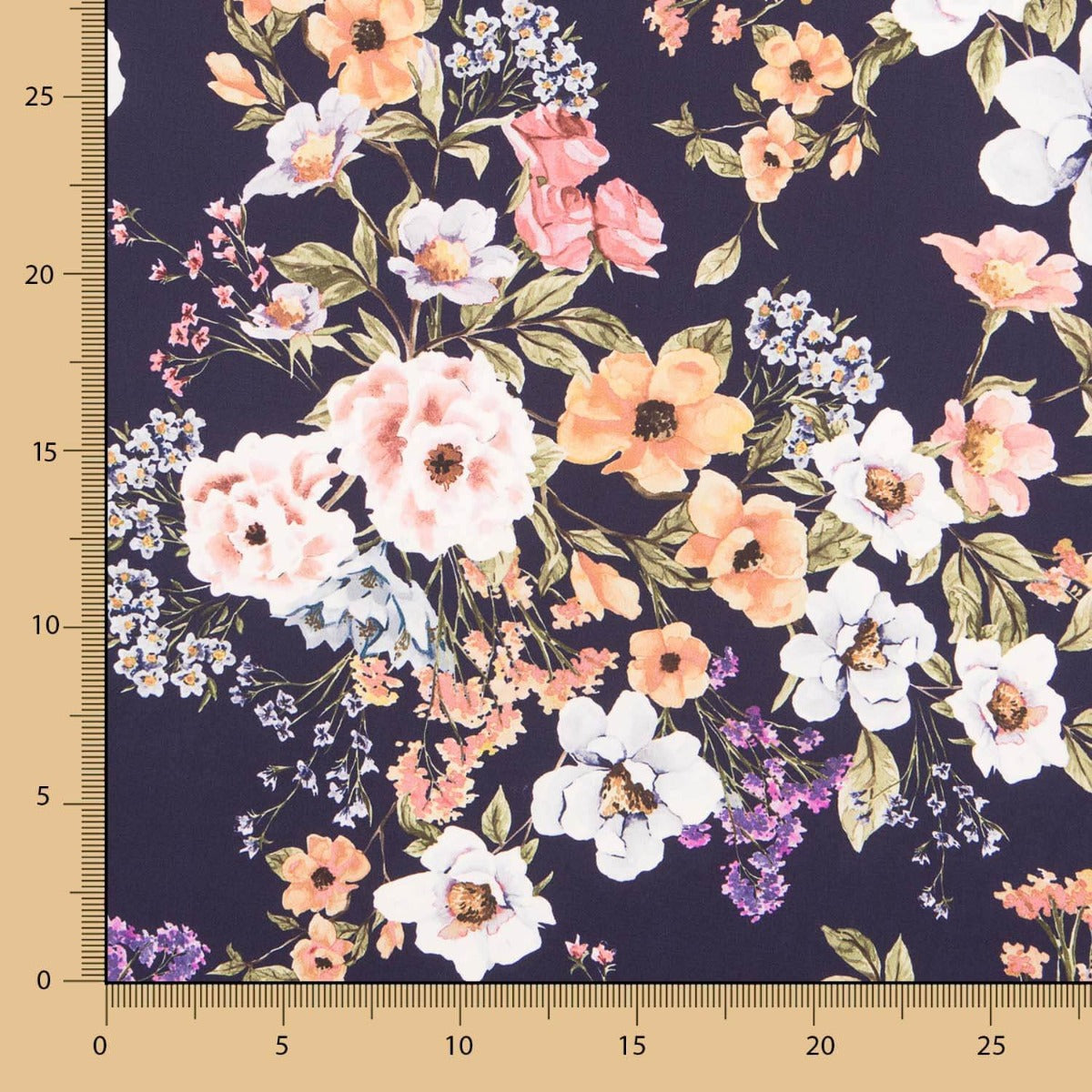 Satin Floral Mauve - Ribes y Casals