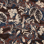 Satin Jacquard Forêt Marron - Ribes y Casals
