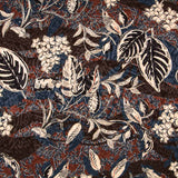 Satin Jacquard Forêt Marron - Ribes y Casals