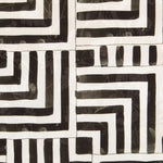 Satin Jacquard Géométrique Noir - Ribes y Casals