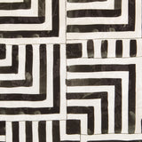Satin Jacquard Géométrique Noir - Ribes y Casals