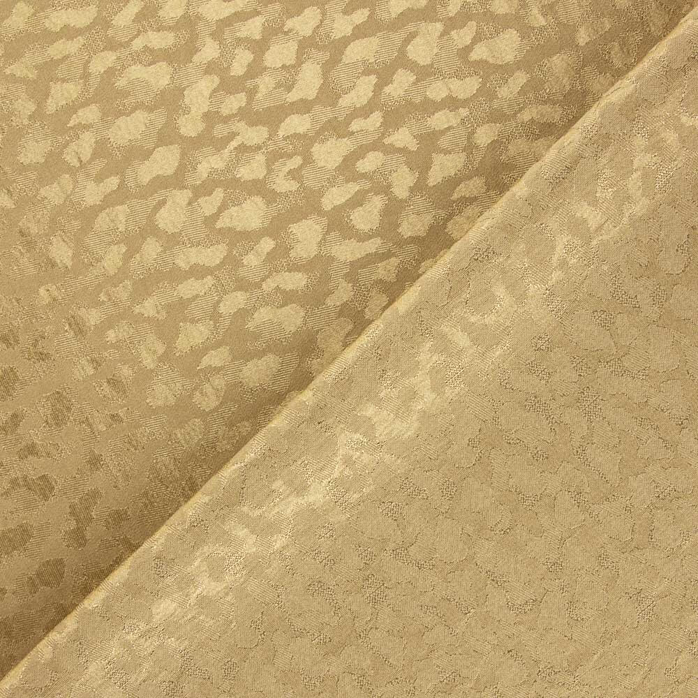 Satin Jacquard Viscose Doré - Ribes y Casals