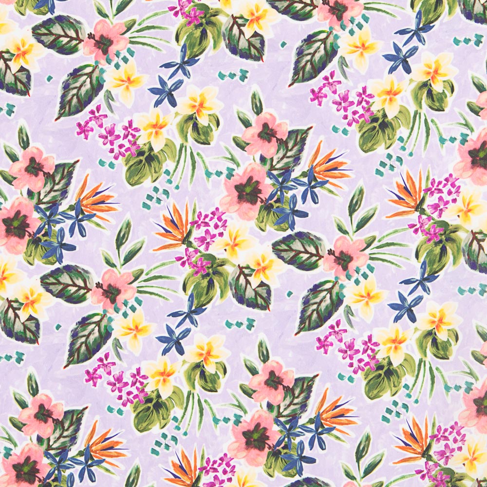 Satin Mate Floral Lavande - Ribes y Casals