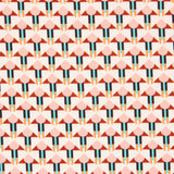 Satin Géométrique Saumon - Ribes y Casals