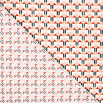 Satin Géométrique Saumon - Ribes y Casals