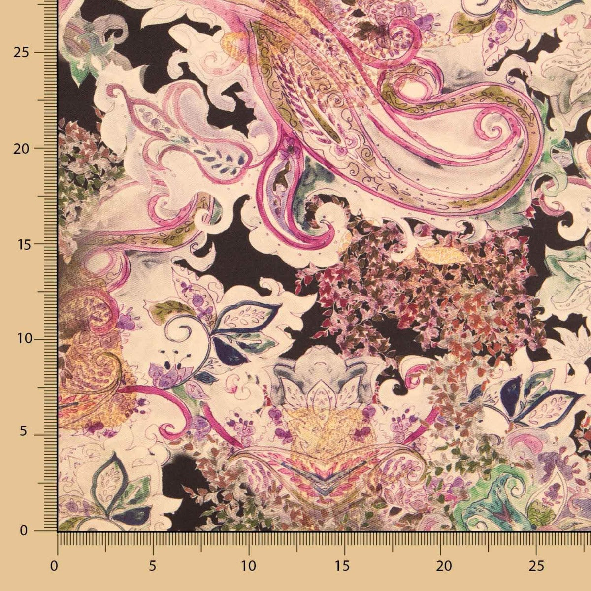 Satin Polyester Cachemire Félin - Ribes y Casals