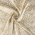 Satin Polyester Imprimé Abstrait Beige - Ribes y Casals