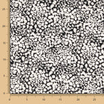 Polyester Satin Imprimé Abstrait Marine - Ribes y Casals