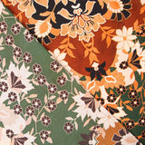 Satin Polyester Folk Vert Bouteille - Ribes y Casals