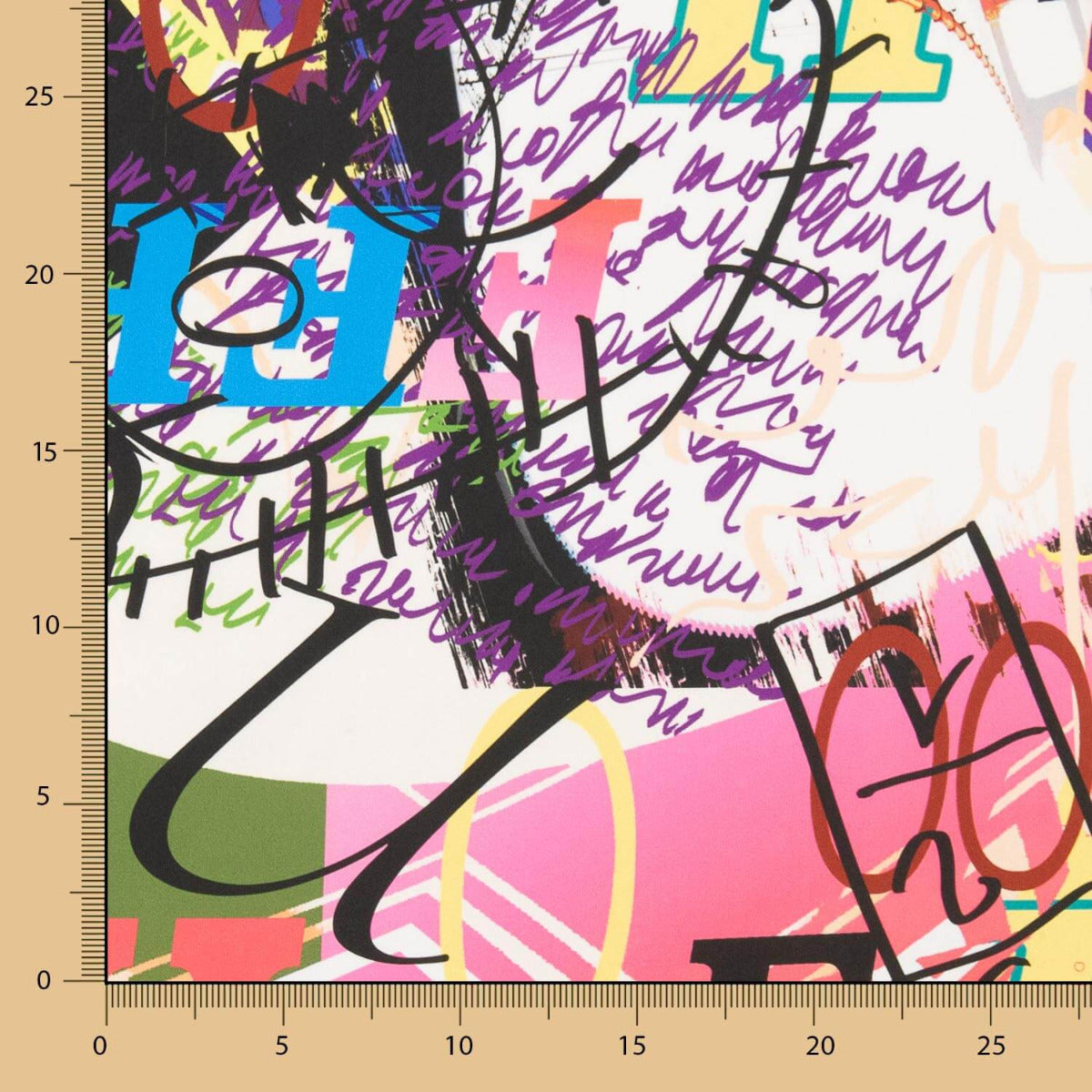 Polyester Satin Lettres Colorées - Ribes y Casals