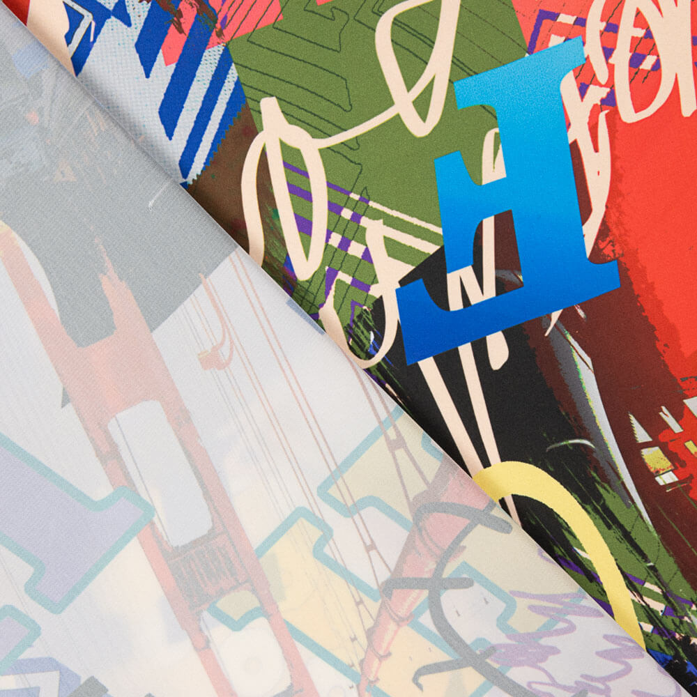 Polyester Satin Lettres Colorées - Ribes y Casals