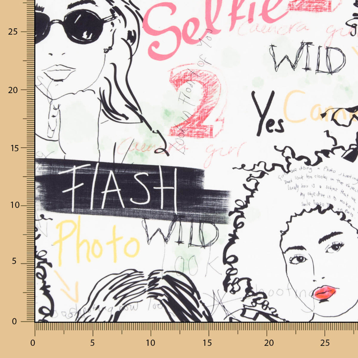 Polyester Satiné Visages - Ribes y Casals