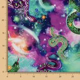 Satin Univers Serpent Polyester Koi - Ribes y Casals