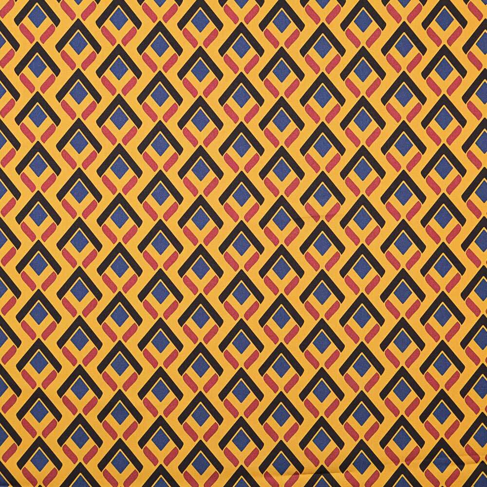 Satin en polyester Ethnique Mokka - Ribes y Casals