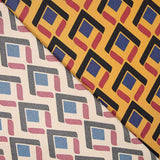 Satin en polyester Ethnique Mokka - Ribes y Casals