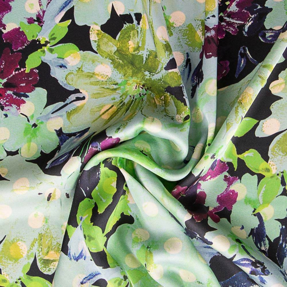 Satin Soyeux Bohème Vert - Ribes y Casals