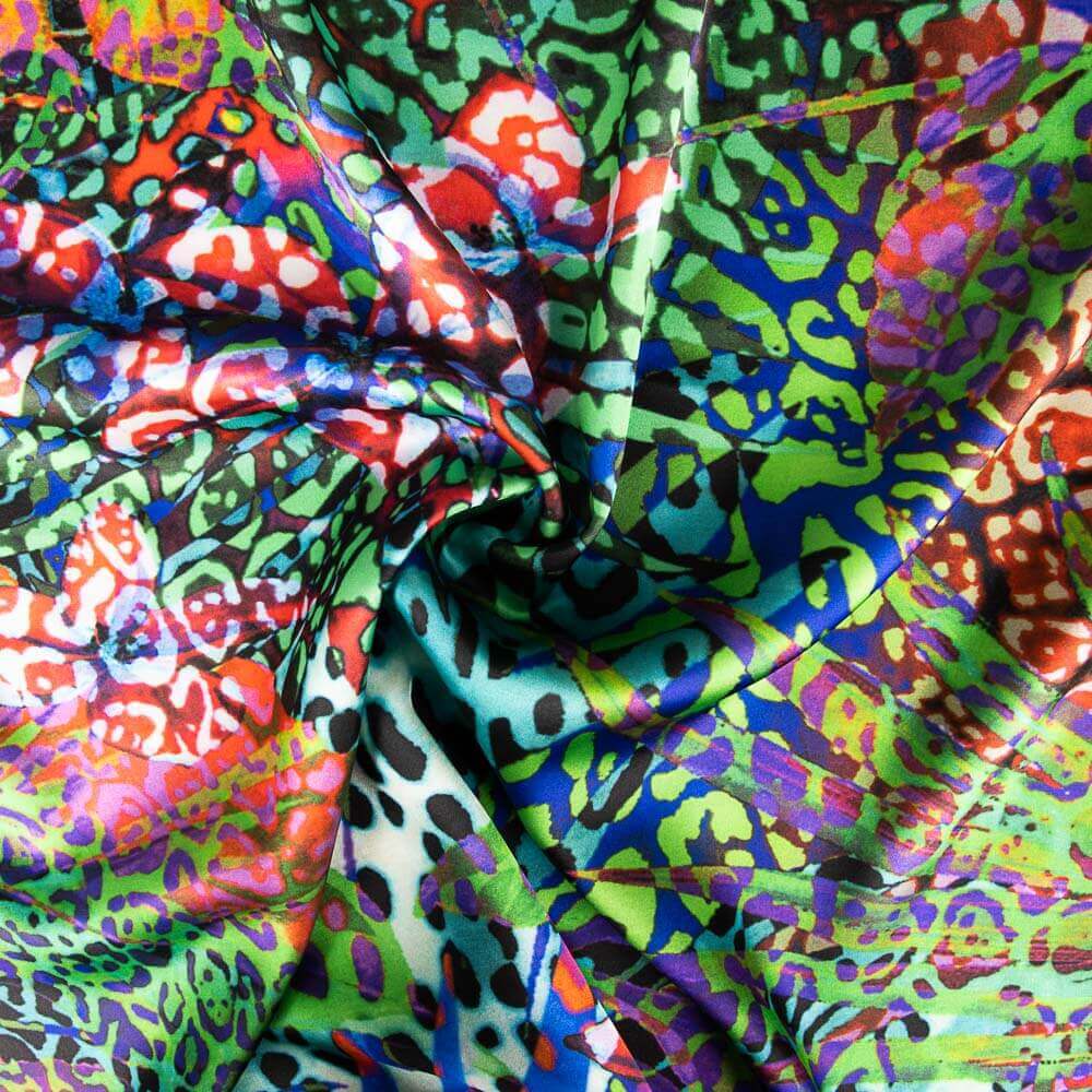 Imprimé Animal Spandex Satin Multicolore - Ribes y Casals