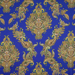 Satin Spandex Cachemire Bleu - Ribes y Casals