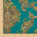 Satin Spandex Cachemire Vert Emeraude - Ribes y Casals