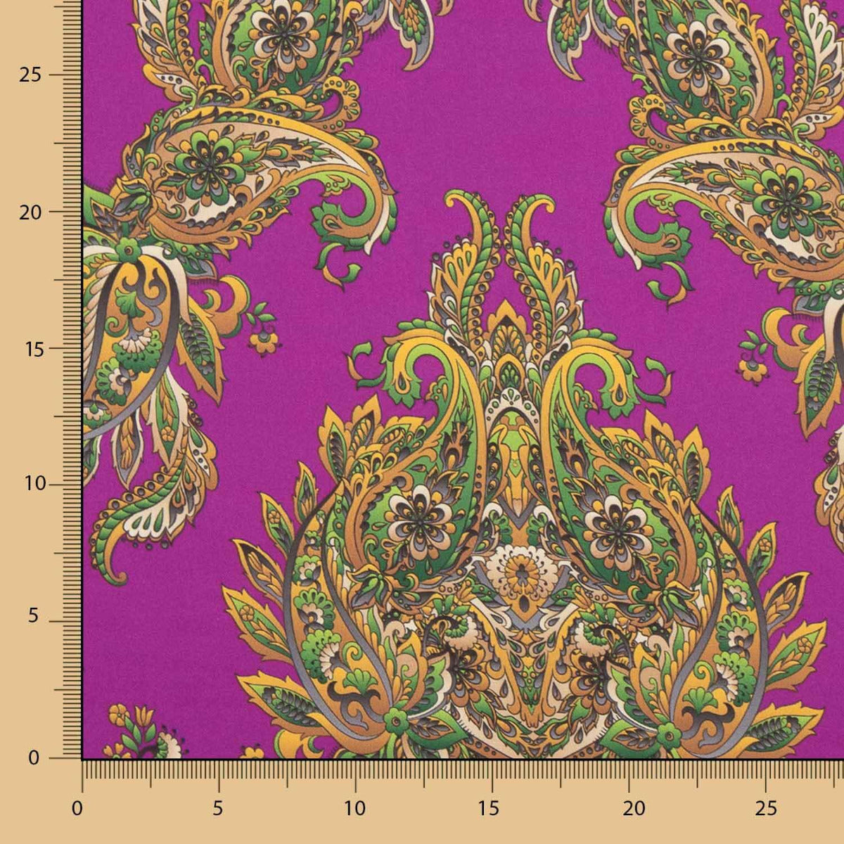 Satin Spandex Cachemire Fuchsia - Ribes y Casals