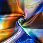 Satin Spandex Délavé Bleu - Ribes y Casals