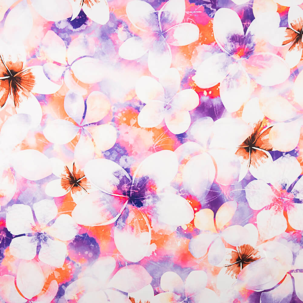 Satin Spandex Fleur Lilas - Ribes y Casals