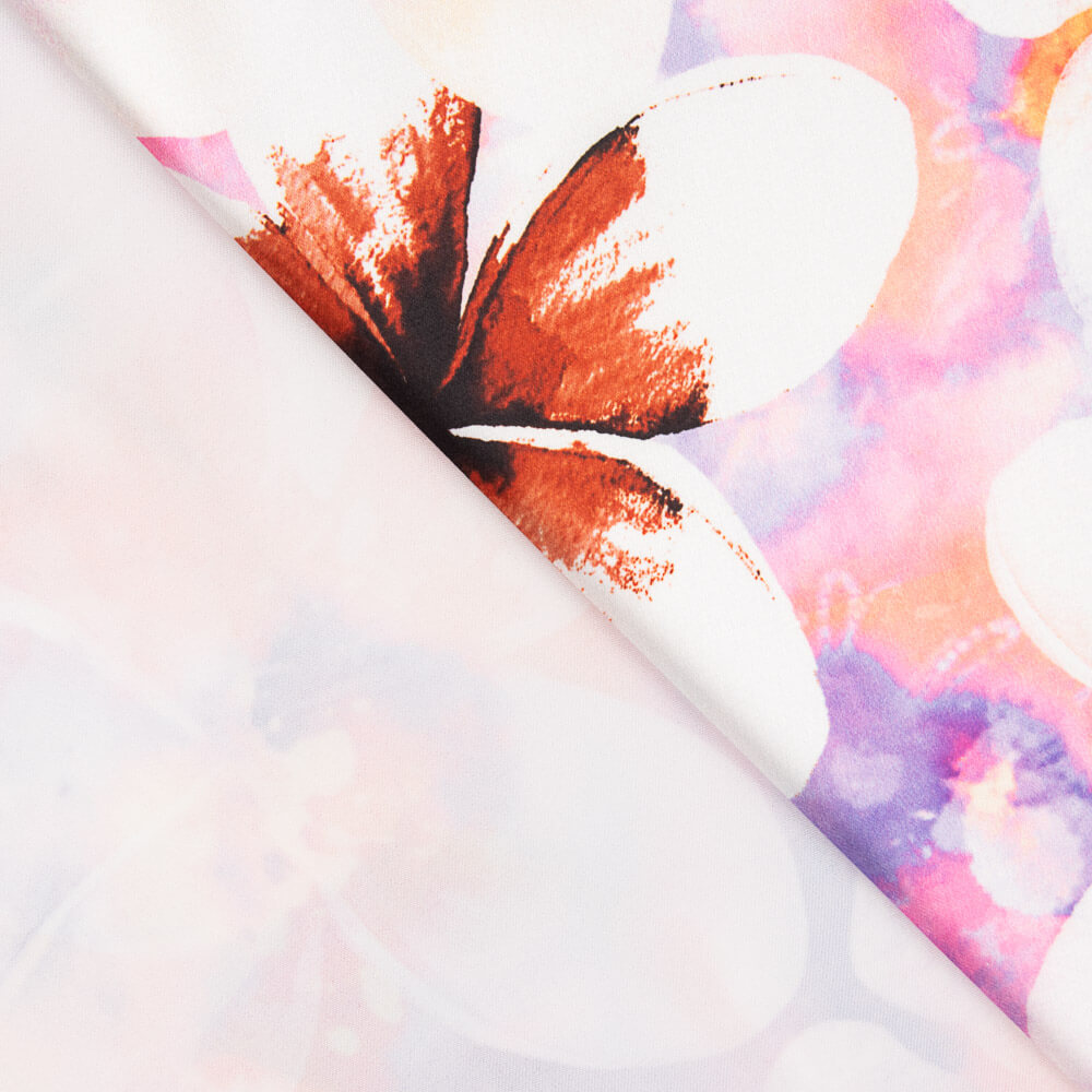 Satin Spandex Fleur Lilas - Ribes y Casals