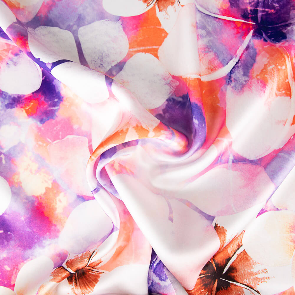 Satin Spandex Fleur Lilas - Ribes y Casals