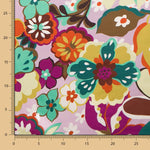 Satin Spandex Peinture Mauve - Ribes y Casals