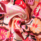 Satin Spandex Peinture Rose - Ribes y Casals