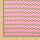 Satin Spandex Géométrique Mini Fuchsia - Ribes y Casals