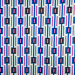 Satin Spandex Géométrique Bleu - Ribes y Casals