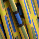 Satin Spandex Lime Géométrique - Ribes y Casals