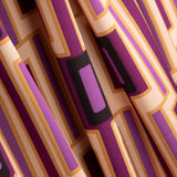 Satin Spandex Magenta Géométrique - Ribes y Casals