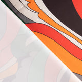 Satén Spandex Ondas Naranjas - Ribes y Casals