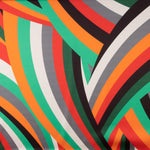 Satén Spandex Rayados Naranjas - Ribes y Casals