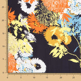 Satin Viscose Tropical Bleu Nuit - Ribes y Casals