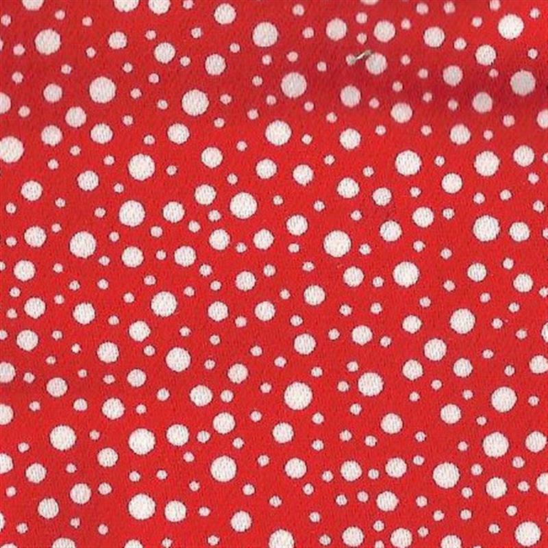 Satin Coton Lunes Rouge - Ribes y Casals